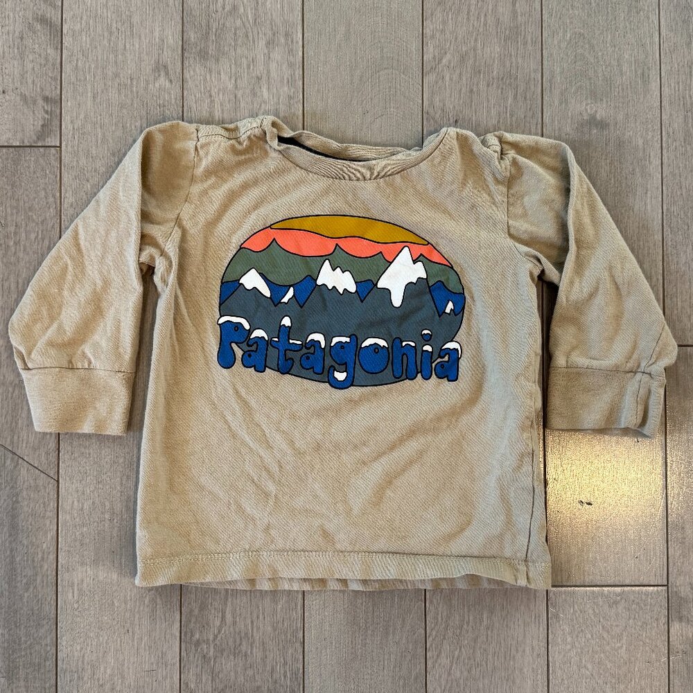Patagonia Baby Long-Sleeved Fitz Roy T-Shirt Baby 6-12M
